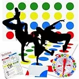 Powmag Twister Spiel für Kinder & Erwachsen, Kindergeburtstag Spiele Ab 6 Jahre, Bodenspiel mit Spielmatte, Twisting Spiele, Partyspiele, Familienspiel, Lustiges Twister Game Für Drinnen Und Draußen