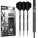 WINMAU Blackout Series 21g Parallel Steel Tip Dartpfeile – 90% Tungsten Darts – Profi Dartpfeile Metallspitze mit Flights & Shafts, Präzise Turnier Dart Pfeile für Training und Wettbewerb