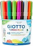 GIOTTO Turbo Maxi Dose mit 48 großen Spitzen, 5 mm, super waschbar