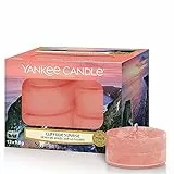Yankee Candle Cliffside Sunrise, Glas, Orange, Teelichter, 12 1630577E