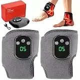 3-In-1-Fußmassagegerät, Fussmassagegerät, Fußmassagegerät Elektrisch, Foot Massager 3 Vibration Modes & 5 Heat Settings,Wiederaufladbar Knöchel & Ferse Massage für Linken & Rechten Fuß Unisex Geschenk