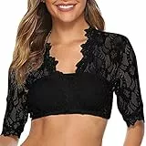 Dirndlbluse Spitze Trachtenbluse Damen Dirndl Bluse Weiß V Ausschnitt Kurzarm Tracht Schwarz Elegante Halbarm Oktoberfest Kostüm Dirndlblusen Spitzenbluse Elegant