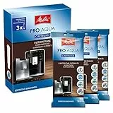 Melitta Filterpatronen Pro Aqua (3 Patronen) – Kalkfilter für Kaffeevollautomaten, verhindern Kalkablagerungen & reduzieren Schadstoffe für den besten Kaffeegeschmack