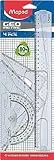 Maped 242767 Geometrie-Set, 4-teilig, Transparent