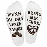 Haute Soiree Lustige Socken für Frauen - Wenn Du das lesen kannst, bring mir Schokolade