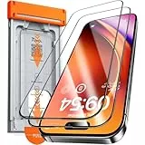TOCOL für iPhone 15 Pro für Panzerglas, 0 Blasen Laufrolle Auto-Installation Schutzglas Stoßfest 9H Härte folie Kratzfest Anti-Fingerabdruck Anti-Öl Schutzfolie für iPhone 15 Pro, 2 Stück