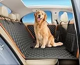 pecute Hundedecke, Hundedecke Auto Rückbank, Verbesserte Hartplatten Unterstützung bis 150 kg, 40% mehr Platz für die vollständige Abdeckung des Rücksitzes, für Reisen, Ausflüge, Tierarztbesuche