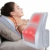 OMASSA Massagegerät, Nackenmassagegerät mit Wärme, Shiatsu Massage Matte, 3D Knet Rückenmassagegerät für Nacken, Schulter, Rücken, Beine, Geschenke für Männer, Frauen, Mama, Papa, Freund, Lehrer
