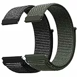 Smlper 20/22mm Nylon Armband für Samsung Galaxy Watch 3 45mm/44mm/Galaxy Watch 4 /Galaxy Watch 5 /Galaxy Watch 46mm/S3 Frontier/S3 Classic/Active 2 40mm 44mm/Huawei Watch GT 3 Pro 46mm