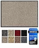 Prestige Schmutzfangmatte schön und haltbar, Premium Fußmatte innen & außen - Sauberlaufmatte für Eingangsbereich, Flur & Haustür - Beige-Schwarz 60x80 cm