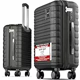 Travely Premium Handgepäck Koffer 55x40x20cm - passend für Ryanair, Lufthansa, Eurowings und co. I 36L Handgepäck Koffer mit sanften Rollen und praktischem TSA Schloss, Reisekoffer