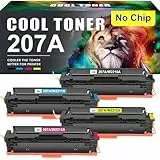 Cool Toner 207A Kompatible Tonerkartusche als Ersatz für HP 207A 207X Color Laserjet Pro MFP M283fdw M255dw M282nw M283fdn M255nw W2210A W2211A W2212A W2213A Toner - Schwarz Cyan Gelb Magenta
