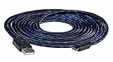 snakebyte PS4 Micro USB CHARGE:CABLE - 3m Mesh Cable - Ladekabel für Dualshock 4 Controller - PlayStation 4 & Xbox One kompatibel