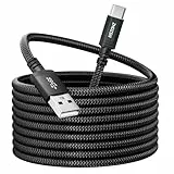 Extra Langes 4M USB C Ladekabel, 3.1A Schnellladekabel, USB anf Typ C Kabel geflochten für PS5 Controller, Samsung Galaxy S10/S9/S8 Plus, Note 10 9 8, LG V30 V20 G6 G5, Moto, LG, HUWEI, Mi9/8,etc