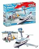PLAYMOBIL City Action 71153 Flughafen mit Flugzeug und Tower, Mit 2 in 1 Wendekarton als umweltfreundliche Verpackung, Spielzeug für Kinder ab 4 Jahren