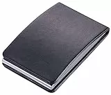 TROIKA Design Werkstatt Visitenkartenetui, magnetischer Verschluss, schwarz Midnight Style 100 x 63 x 18 mm