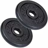 ScSPORTS® Hantelscheiben 30mm Set 2–120 kg aus Gusseisen, Gewichtsscheiben für 30 mm Hantelstangen, Hantelscheibe für Krafttraining, Gewichte für Zuhause, Home Gym & Muskelaufbau