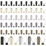 100 Stück Kordelenden Metall, 5 Farben Kordelstopper Metall, Qualitätslegierungen Kordel Endstück, für Hoodie Hosen Schnürsenkel Tasche DIY Zubehör (50)