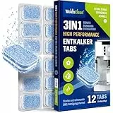 WoldoClean 3in1 Entkalkungstabletten Kaffeemaschine 12 Stück Blister Tabs
