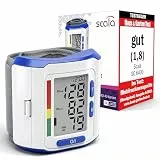 scala SC 6400 blau Handgelenk Blutdruckmessgerät – Präziser Blutdruckmesser mit WHO-Indikator & 85 Speicherplätzen – Fuzzy Logic Technologie – Inkl. Box & Batterien – Manschette 13,5-19,5 cm