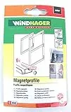 WINDHAGER - Magnetprofile - schwarz - 6er-Pack - 03592