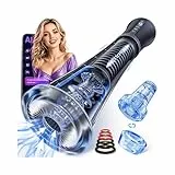 Gobeken Elektrischer Sex Spielzeug für die Männer Masturbieren für Männer mit 9 Feder Vibration & 5 Vakuum Saugen APP, Ei Masturbator Blowjob Taschenmuschi Penispumpe Vibratorensets Sex Toys 2 Liner