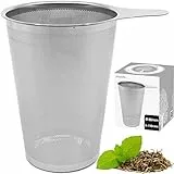 amapodo Teefilter - Teesieb für Tasse und Teekanne - Edelstahl Siebeinsatz für Losen Tee - Teezubehör - Dauer-Teefilter, Spülmaschinenfest, Plastikfrei