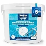 BlueViking 5kg Chlortabletten für Pool 5 in 1 - Hochwirksame Multitabs Pool 20g im 5kg Eimer - Chlor Pool Tabletten in EU Premium-Qualität - Einfache, Sichere und Effiziente Poolpflege