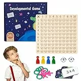 HONMOK Multiplikationsbrett Multiplikationstafel 1x1 Mathe Rechnen Spiel Hölzernes Montessori Brettspiel Multiplikation Zählbrett Rechnen Lernen Multiplikationstabelle für Grundschüler