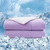 EMME Sommerdecke Kühldecke 135 x 210 cm Violett