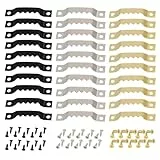 30 Stück Bilderhaken, Bildaufhänger mit Schrauben, Bilderrahmen Aufhänger, Aufhänger für Bilder, Haken für Bilderrahmen Einseitige gezackte, Bildaufhängung für Gemälde Bilderrahmen Kunstwerke
