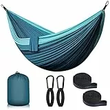Hängematte Outdoor 2 Personen 300x200 cm Camping Hängematte Ultraleicht Reise Hängematte 300 KG Tragfähigkeit Nylon Garten Strand Doppelhängematte