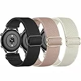 TUCOMO 3 Stück Elastische Nylon Armband Kompatibel mit 22mm Amazfit Bip 6/Bip 5/ GTR 4/GTR 3/GTR 3 Pro/GTR 2/2e/GTR 47mm, Loop Dehnbares Uhrenarmband für Amazfit Balance/Cheetah Pro Herren Damen