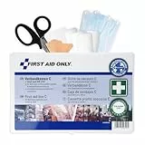 First Aid Only Verbandkasten C DIN 13157 | Erste Hilfe Koffer für Betriebe, Kfz und Haushalte gefüllt nach DIN 13157:2021 | Erfüllt Arbeitsstättenrichtlinien | P-51003 00