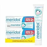 meridol Zahnpasta 2x75ml - Zahncreme bekämpft Zahnfleischentzündungen, antibakterieller Effekt (Packung mit 2)