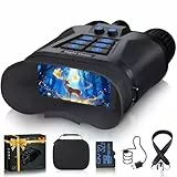 Nachtsichtgerät 4K Nachtsichtfernglas - 3' Digital Infrarot Fernglas für Erwachsene, 5000mAh Wiederaufladbares, 8X Digitalzoom Nachtsicht 400M für Camping, Jagd & Sicherheit Beobachtung