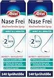 Abtei Nase Frei abschwellendes Nasenspray - ohne Gewöhn-Effekt - befreit die Nase in 2 Minuten - vegan - 1 Flasche à 140 Sprühstöße - 20 ml (Packung mit 2)