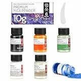 Fantastory 180g Epoxidharz Farbe Mica Pulver,18 x 10g Perlglanz Pigmentpulver Farbpigmente für Gießpulver,Seifenfarbe, Kerzenherstellung,Badebomben,Schleim,DIY,Lipgloss,Lidschatten,Resin-Mica Powder