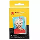 Kodak 2' x3 Premium Zink Fotopapier (20 Blatt) Kompatibel mit Kodak PRINTOMATIC-, Kodak Smile- und Step-Kameras und -Drucker