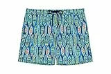 HOM Herren Short De Bain Marbella Schwimm-Slips, Blue Print, 48