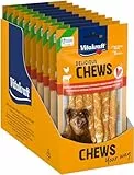 Vitakraft Delicious Chews, Hundekauknochen, Kaurollen aus Rinderhaut umwickelt mit Hühnchenfleisch, zur Beschäftigung, ohne Zusatz von Zucker (10x 70g)