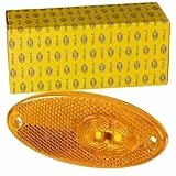 HELLA 2PS 964 295-061 Seitenmarkierungsleuchte - Begrenzungsleuchte - Anhänger - Wohnwagen - LED - 12V - Schraubanschluss/Anbau - Lichtscheibenfarbe: gelb - Kabel: 500mm - links/rechts - Menge: 1