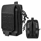 Newofview Taktische EDC Tasche, Molle Tasche Klein Gürteltasche mit Klettverschluss und Reißverschluss, Camping Wandern Radfahren Klettern mit kompakter Tasche