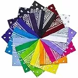 Chalier Cmfort Bandana Damen Herren Nickitücher Kopftuch Paisley Muster Mischfarben Bandana Multifun Kopftuch, 20/15 Pack, Mehrfarbig-4