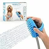Aquapaw 4 in 1 Hundebadbürste Pro zum Waschen, Schrubben, Massieren und Pflegen von Hunden einfache Dusche und Sprühvorrichtung für Haustiere im Innen- und Außenbereich | 8-Fuß-Schlauch | Blau
