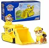 Paw Patrol, Rubble's Bulldozer Spielzeug-Truck mit Sammel-Actionfigur, nachhaltig denkendes Kinderspielzeug für Jungen & Mädchen ab 3 Jahren