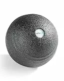 Relexa Faszienball 8cm - Ideal Zur Massage Bei Rückenschmerzen & Als Ergänzung Zum Fitness-Training - Angenehmes Material & Recyclebar - Schwarz