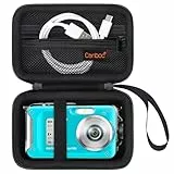 Canboc wasserdichte Kameratasche für YISENCE/Yixinxin/LanteXG/SenDeluz/Aomdom/HICSHON wasserdichte Digitalkamera, 4K Unterwasserkamera Tasche, Mesh Tasche passt USB Kabel, Batterien, Schwarz