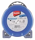 Makita E-01747 Mähfaden Four-Leaf 1,65 mm x 30 m, Trimmerfaden, Nylon, blau, geräuschreduziert, erhöhte Laufzeit, speziell für Akku-Rasentrimmer und Akku-Freischneider