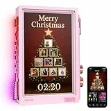 Divoom Times Frame – Digitaler Bilderrahmen,64GB Speicher, 10.1 Zoll Elektronischer Fotorahmen, Transparenter IPS HD Bildschirm 1280x800 HD Auflösung, Geschenk für Frauen Männer (Rosa)
